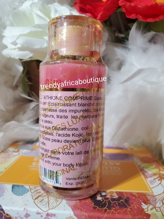 💯 AUTHENTIC: Glutathion comprime strong whitening collagen concentre Serum to be added to your body lotion or cream. Please do not use by itself undiluted!!