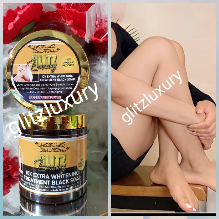 1 jar SALE: Glitzluxury 10X EXTRA WHITENING REPAIR TREATMENT BLACK SOA Trendy Africa Boutique 1 jar SALE: Glitzluxury 10X EXTRA WHITENING REPAIR TREATMENT BLACK SOA Trendy Africa Boutique