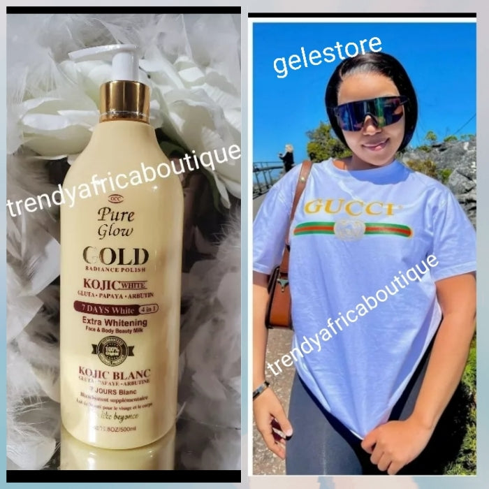 GCC pure Glow Gold. Radiance polish kojic white body lotion with gluta   Trendy Africa Boutique
