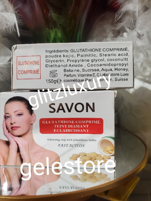 1 bar soap Sale: Authentic Glutathione comprime whitening & exfoliating face and body soap. 200g x 1 bar