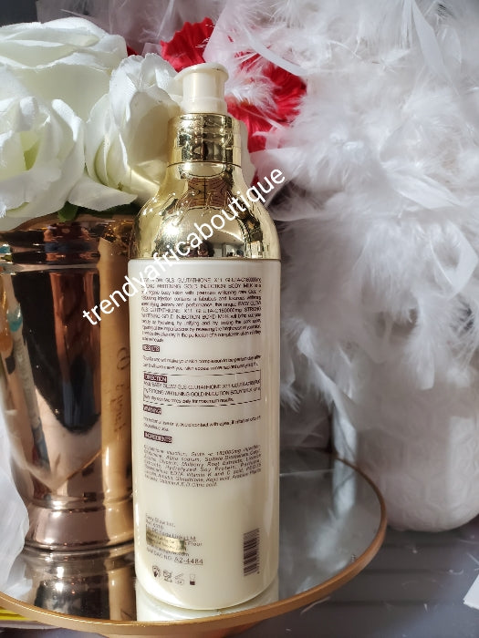 2pcs. Easy Glow Gold. strong whitening body lotion 500m and Gluta C organic whitening serum. Gluta C 180000mg. Fast action