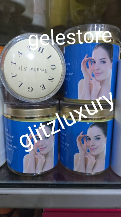 NEW PRODUCT ALERT: Glutathion Exclusive concentre Body creamc 500g jar. 5 days results price is for one jar. NOT For a sensitive skin!!!