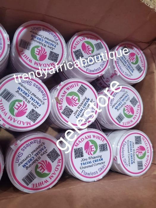 2 Stück Evob Madam weiße, makellose Haut Exklusive Xtra Whitening-Gesichtscreme und Seife. Anti-Pickel- und Aknebehandlung für alle Hauttypen