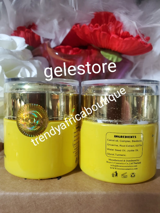 X 1 jar Golden Glow Vitamin C Halfcast whitening face cream. Formulated with vitamin C & Turmeric oil. 50g x 1 acne treatment in 7 days.