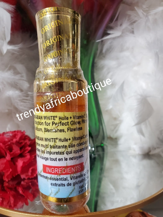 Arabian White blemish control glowing serum/oil formulated with Glutathion, Vitamin C. Quick solution 60mlx1 small bottle