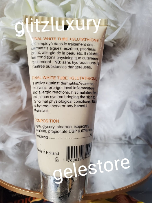 New product alert: Final white Tube cream with glutathione, anti Sun burn. Anti-aging. 120ml x 1 100% satisfaction 150g jar x 1