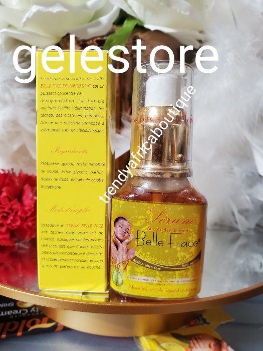 Serum Belle Face lightening & treatment serum Concentrate with, glutathion, carrot oil & fruit acid. Extra fort. X 1 bottle