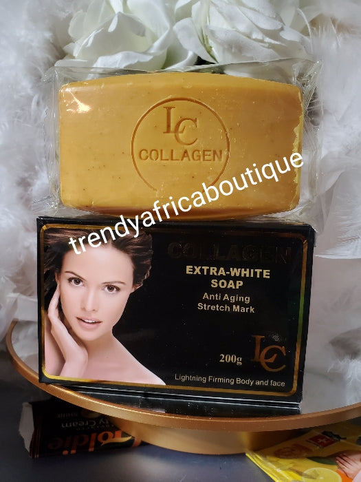 4pcs set: 🔥 Lait collagen Extra fort super Blanchissant strong whiitening body lotion, Serum, face cream & soap. For a Stainless mikllky undertone👌🔥