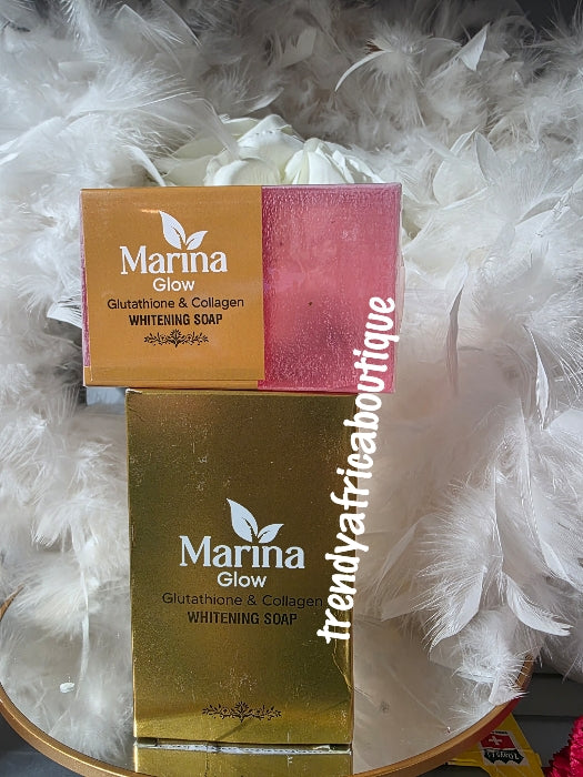 2pcs set: Another Banga! Marina Glow super lightening body lotion (beauty milk) and soap. Triple fast action for healthy looking skin. 👌skin glowing body lotion