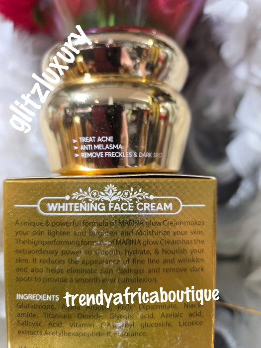 5pcs. Another Banga! Marina Glow super lightening body lotion (beauty milk) soap, body oil, serum, & face cream Triple fast action for healthy & glowing looking skin.👌