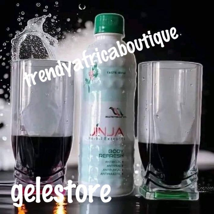 1 bottle sale: herbal DRINK: Jinja Herbal Extracts body Refresh herbal drink. (Taste is bitter) small bottle 350ml x 1 bottle sale
