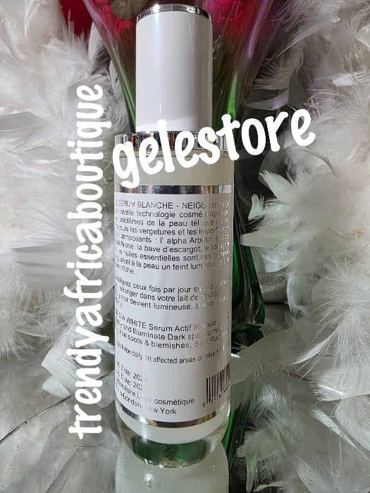 New products alert: 3pcs Banga!!! Lait Neige blanche Snow white anti aging whitening body lotion, face cream & serum. Corrector, moisturizing, anti-aging, anti stretch marks 500ml x 1. (Sister to Snapchat blue)💪👌