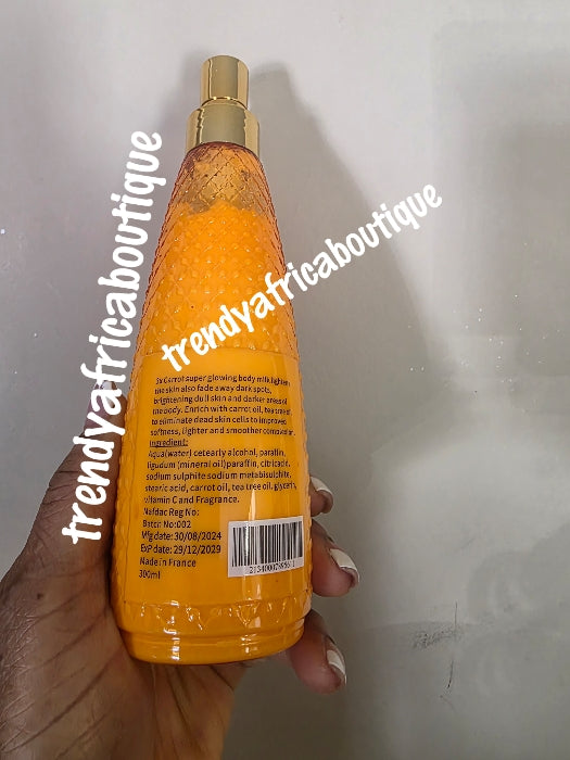 Super Glow Paris Gold makellos strahlende Körperlotion. Glutathion-Inj. Lichtschutzfaktor 50. 300 ml x 1 mit AHA, GLYKOL, ZITRONENSÄURE. Strahlen Sie fahle Haut auf