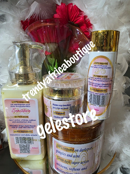 4pc combo: NO LIMIT body lotion for sensitive skin, strong face cream, whitening black soap and serum. 100% response on darks spots, pimples and acne. 7 days Action.
