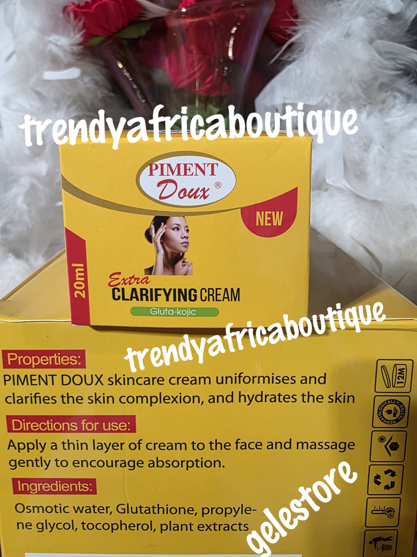 2 in 1 Original Piment Doux Gluta – Kojic-Gesichtscreme und Tubencreme, universeller Korrektor von Rötungen, dunklen Flecken, ausgezeichneter Gesichtsaufheller.