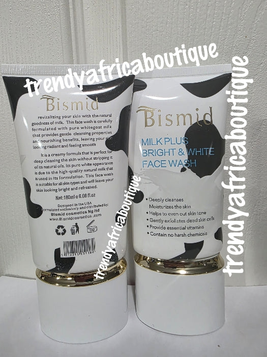 New product alert: Bismid milk plus Bright & White Face wash. Help even out skin tone with essential vitamins 👌