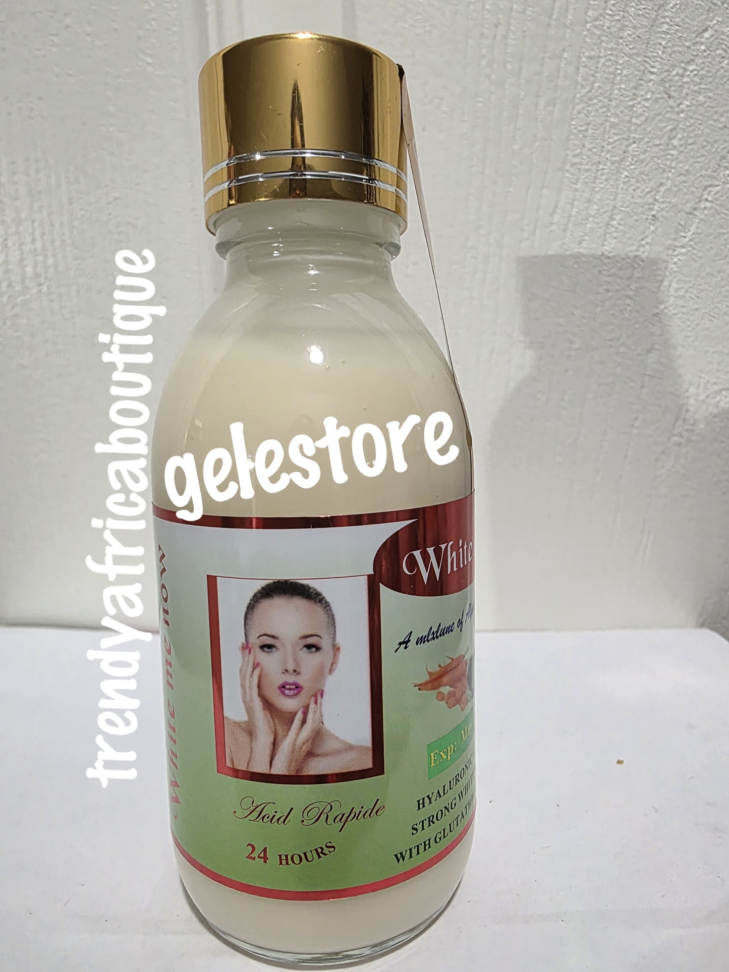 WHITE ME NOW strong whitening serum with glutathione, carrot and lemon extracts Rapid action. 100mlx1. Add into body lotion