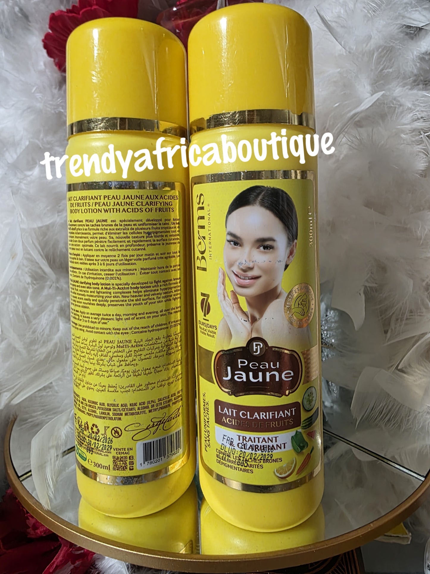 Neue Formel Lait Original Peau Jaune-Behandlung & superaufhellende, Anti-Flecken-, nährende Körperlotion 500 ml x1