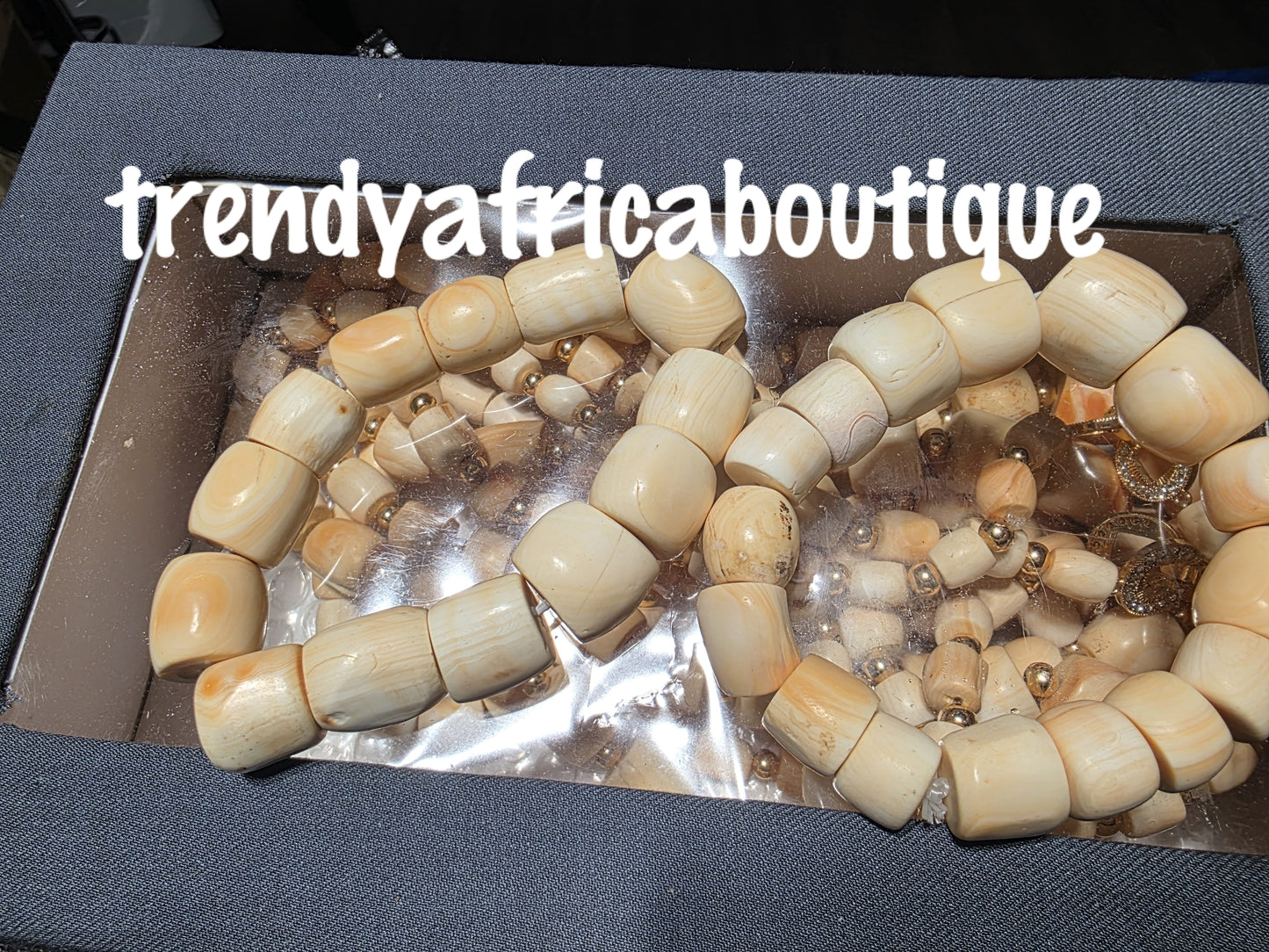 Vintage ivory color coral hand bracelet for Nigerian Traditional parties, traditional wedding Accessories. Price is one bracelet