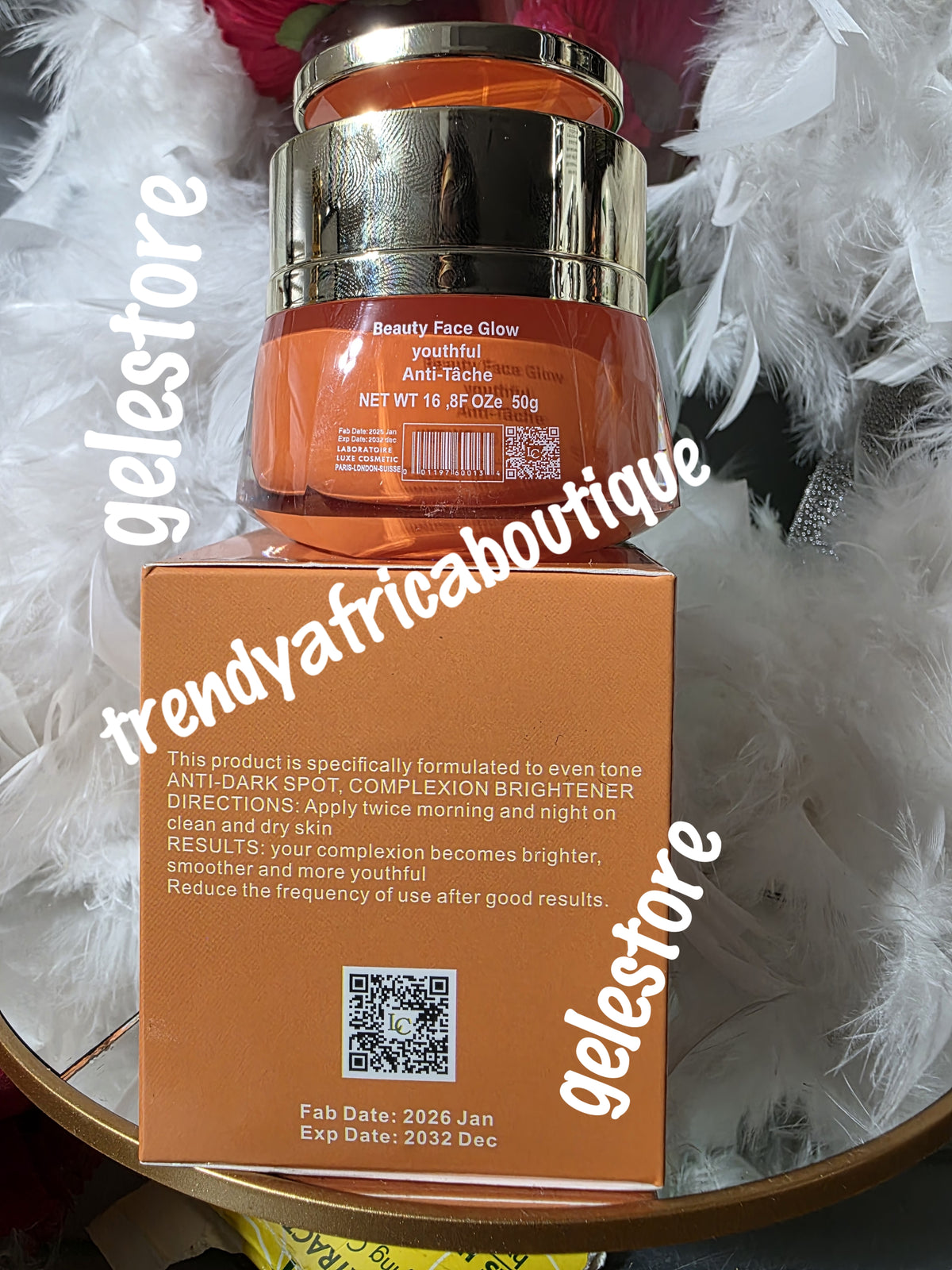 Snapchat Vitamin C & Niacinamide Face cream. Dark spot corrector 50ml x 1