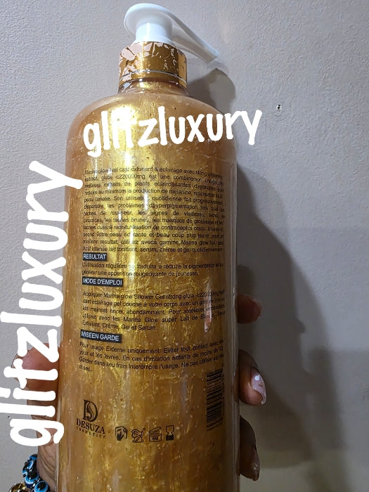 Marina Glow gold 24k half-cast whitening shower gel. 1000ml x 1