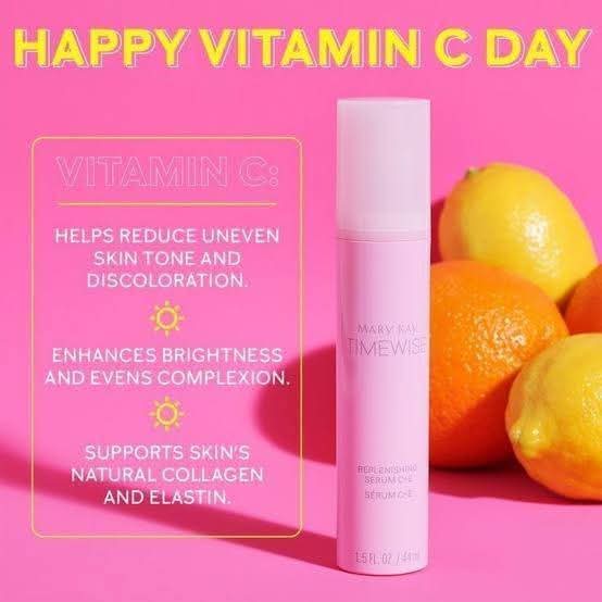 Mary Kay Timewise replenishing face serum vitamin C & E. Brighten & protect your skin with vit. C &E x 1 bottle