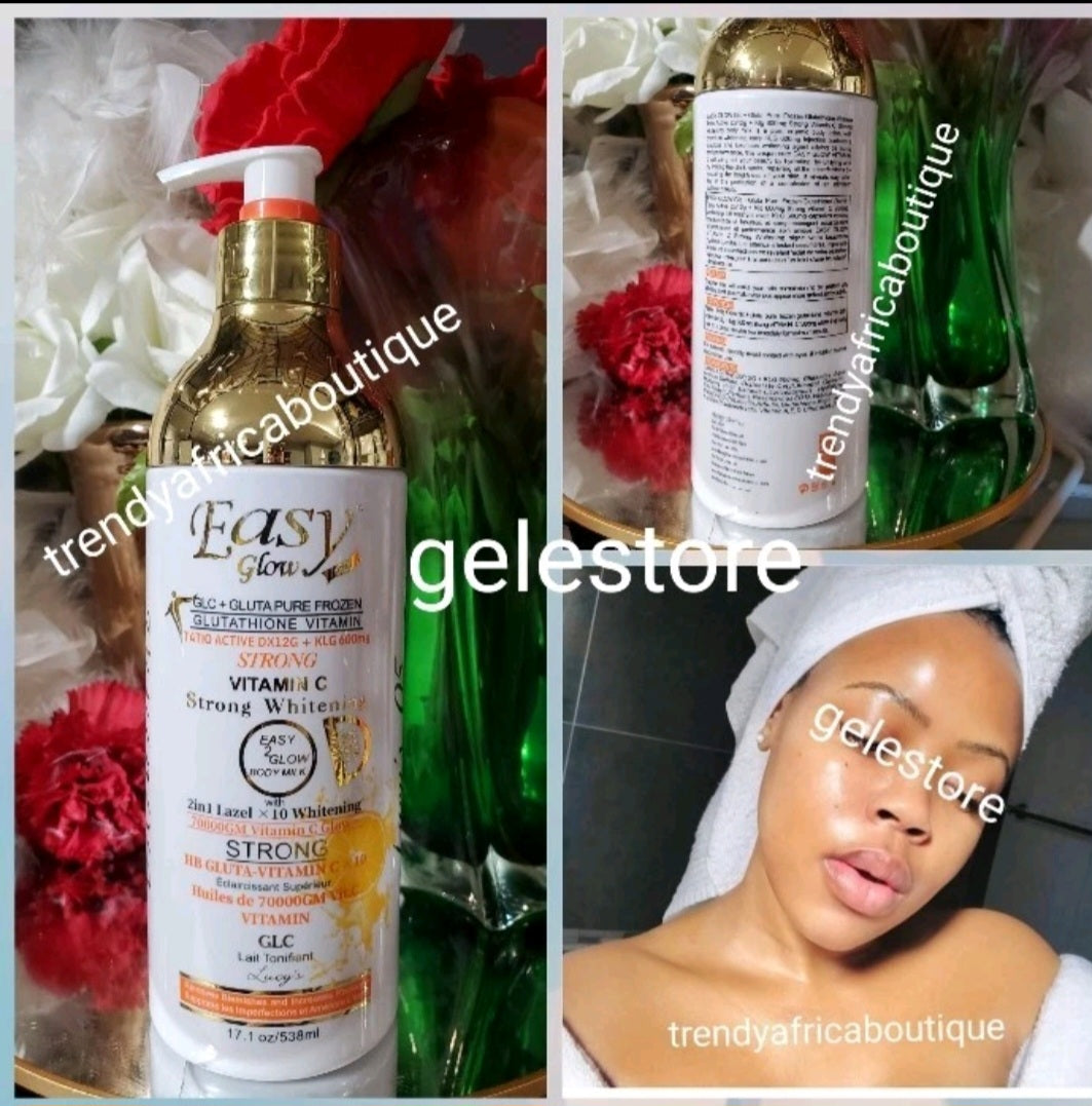 X 1 bottle. Another Bangar; Easy Glow STRONG whitening body lotion wit –  Trendy Africa Boutique