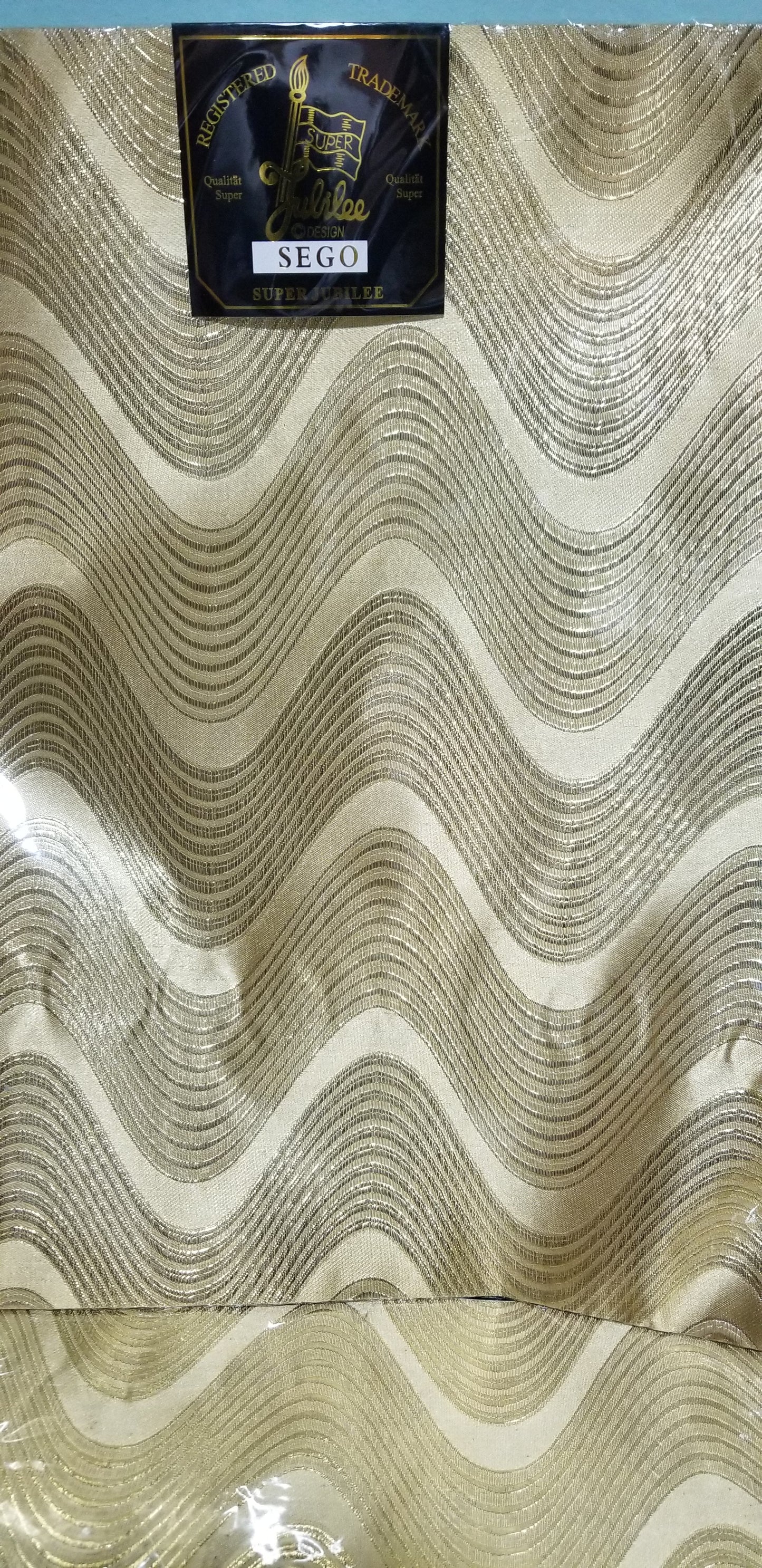 Nigerian Gold Sago Gele head wrap. 2-1 pack gele. Easy to tie. 2 yds long by 19 inches wide. Classic African/Nigerian fabric for making gele (headtie) Sold per set. Price is for one set