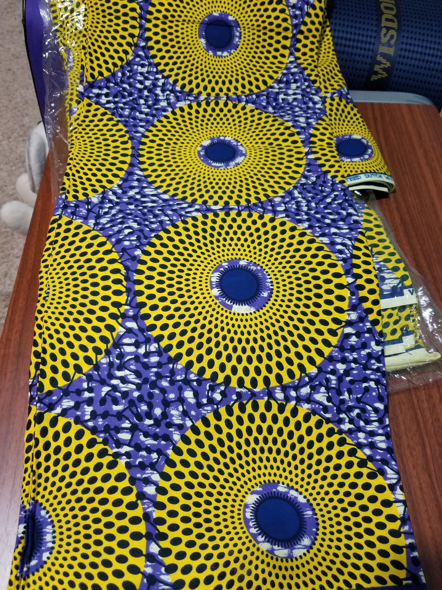 Veritable African wax print fabric. Sold per 6yds. Price is for 6yds soft texture, excellent quality