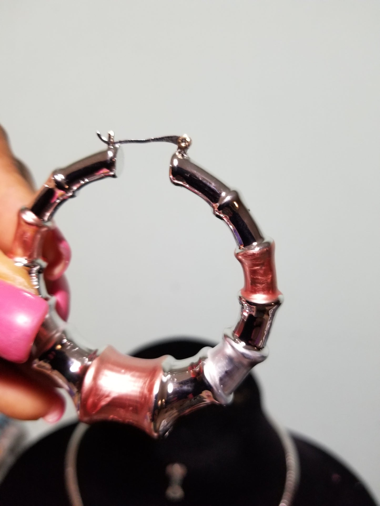 High quality Silver plated 2tone pendant/earrings set with silver Omega chain. 3pcs set, earrings/pendant/omega chain