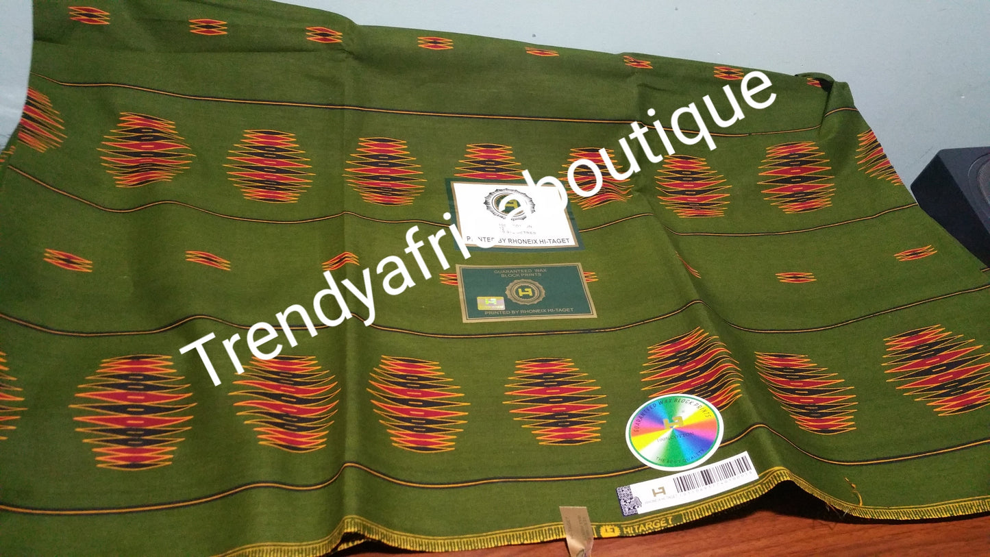 Nigerian/African cotton wax print fabric for making beautiful party dresses. Sold 6yrds per length