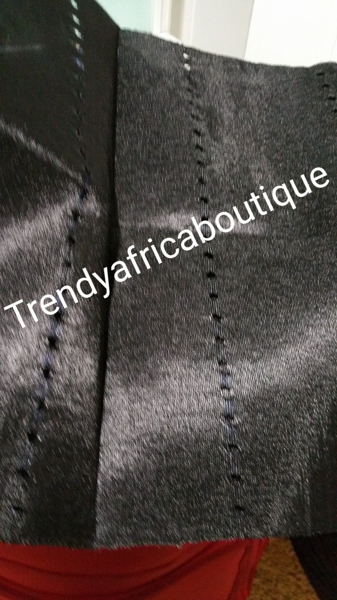 Black Nigerian Aso-oke Gele. Original quality Gele for head wrap for Nigerian party