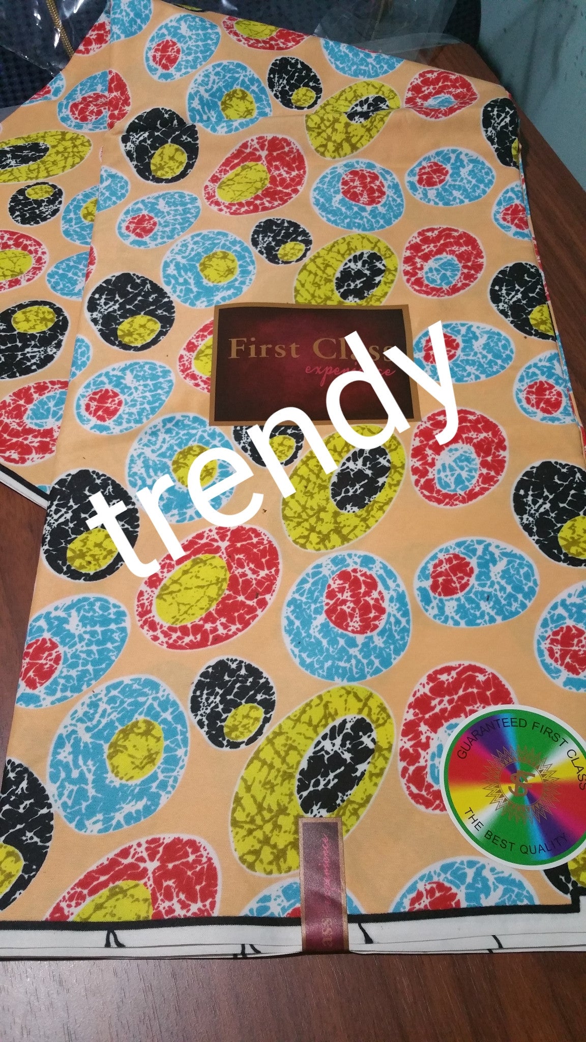 Beautiful cotton wax prin fabric for African dresses.. Is sold per 6yards, price is for 6yds.