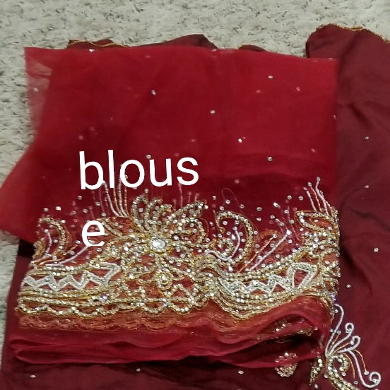 New arrival Wine color Igbo Bride Traditional wedding George Wrapper. Sold as 2 wrapper and a matching blouse of 1.8yds. Latest design George for CELEBRANT