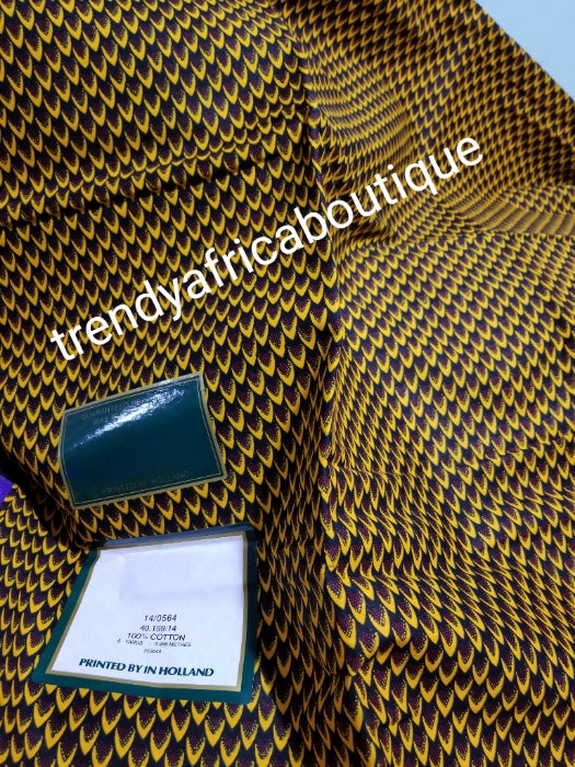 back in stock: New arrival Hollandaise wax print fabric. Veritable Ankara Africa wax print sold per 6yds. Excellent quality in 100% cotton