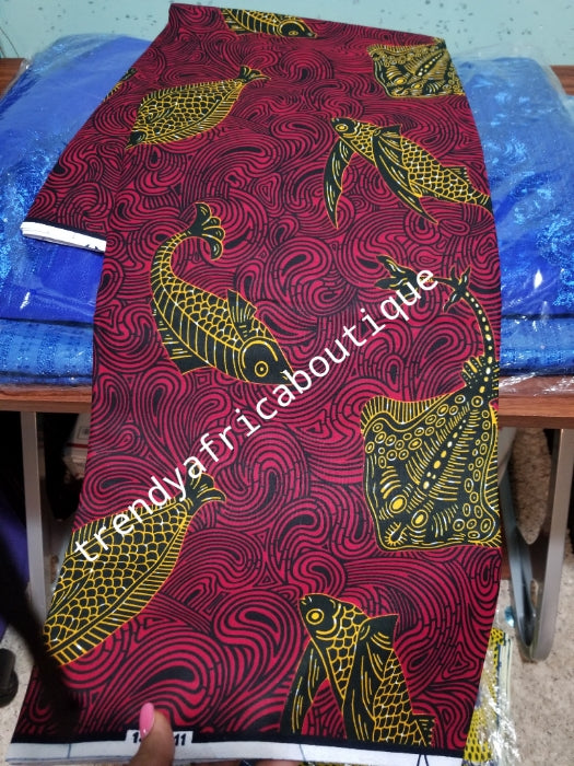 Veritable African wax print fabric. 100% cotton, Sold per 6yds. Price is for 6yds soft texture, excellent quality for making African dresses. Hollandaise wax print