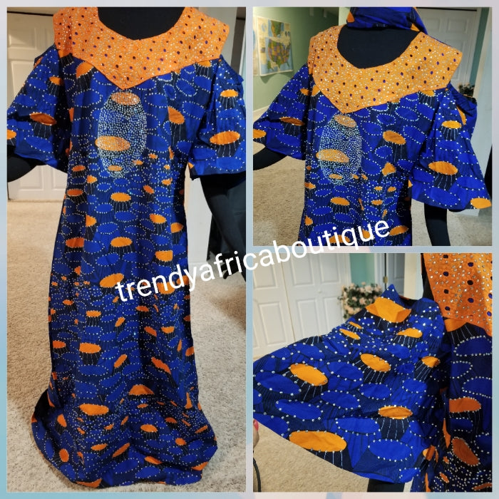Sale sale: Ankara-dress, embellished with shinning Swarovski stones to –  Trendy Africa Boutique