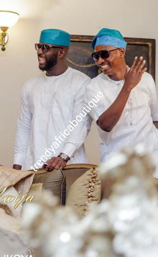 On Sale: Top quality pure white atiku swiss voile lace fabric for Nigerian Men native outfit. Soft quality fabric. Can be use for agbada/3pc outfit for men. Sold per 5yds. Price is for 5yds