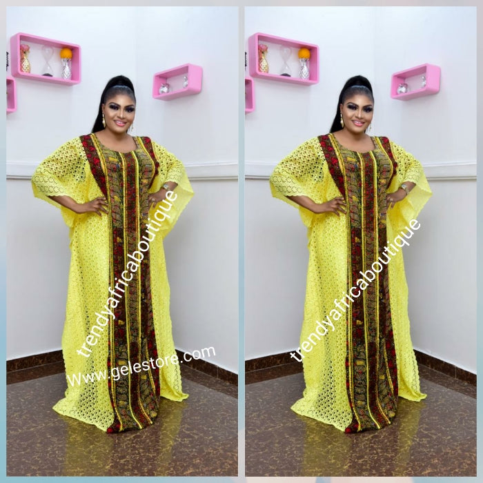 3pcs set sturning dry lace Senegalese bubu embellished with dazzling swaroski crystal stones. Comes with long inner and head tie. Made with quantity swiss dry lace. Senegalese design. Exclusive amd a must have in your wardrobe!!