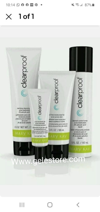Mary Kay Clear Proof acne treatment set. Effective regimen to provide clearer skin in just 7 days. Take control of your skin!! Wxp. 11/2022