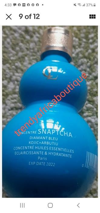 Lait Snapchat diamant blue body lotion 500ml+ serum. Achieve uniform stainless and natural whitening skin glow with modern whitening natural ingredients. Glutathion + collagen