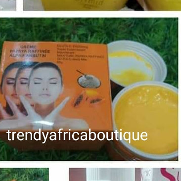 Gluta C 150000mg night face cream with papaya extracts.skin Gold VIP advanced lighting Night face cream 50g. + whitening Gluta-C 100% fast action papaya soap