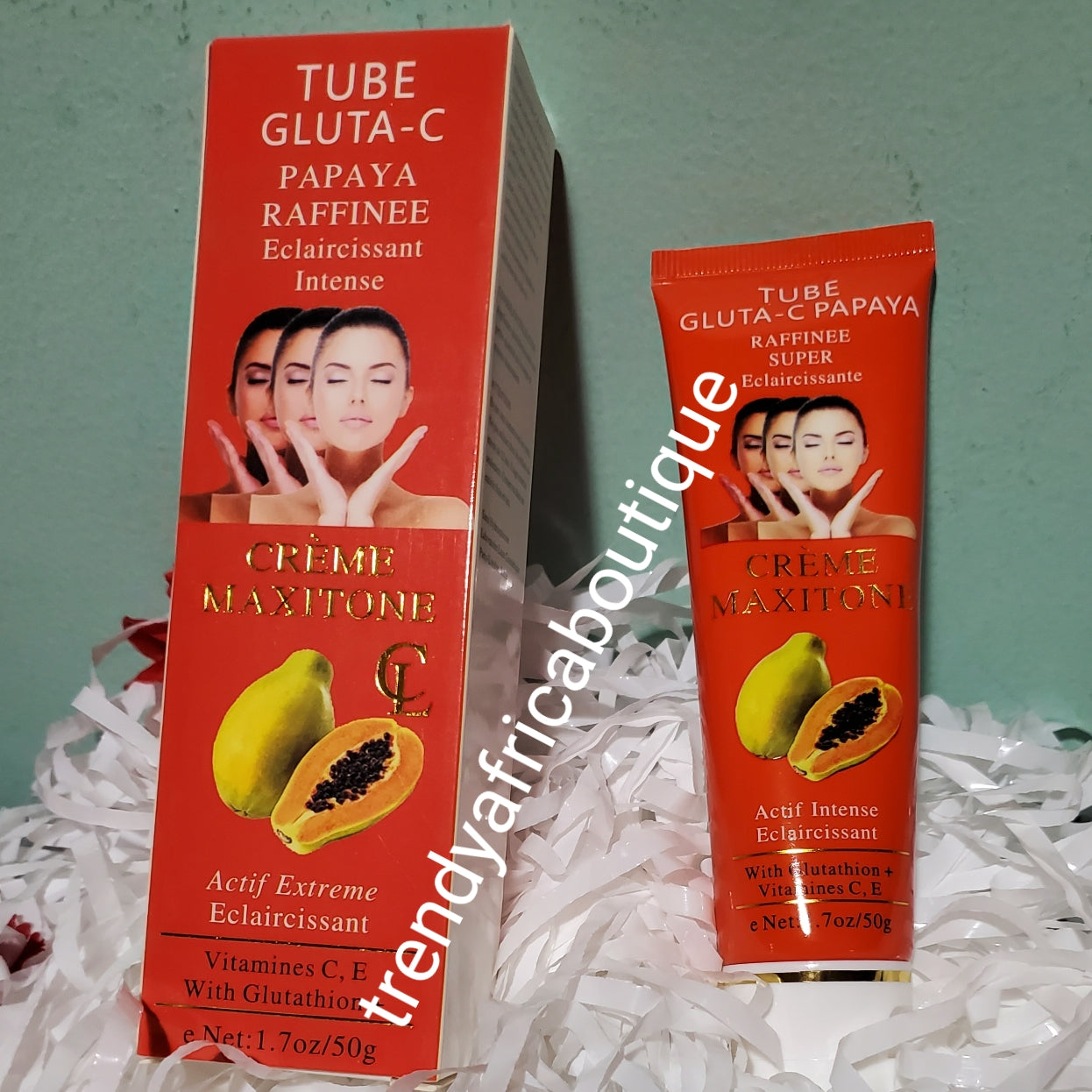 creme glutathion Glutathion & Vitamin-C Papaya (gluta C) lightening intense Maxitone cr –  Trendy Africa Boutique