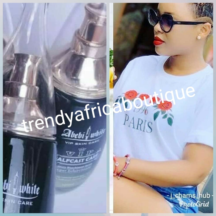 Original Abebi white skin care kojic half cast whitening body lotion 500ml + serum combo. suitable for all skin type.