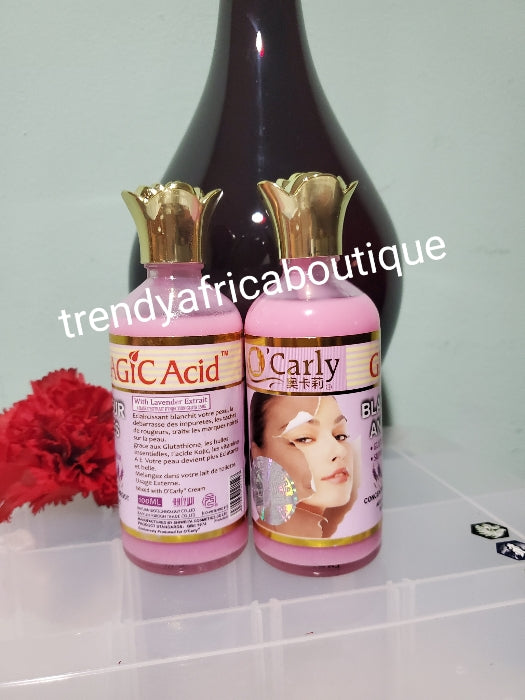 Gluta max blanchisseur anti tachès. Glutathion-Pulver mit Kojic und Schneckenschleim Super Eclaircissant 100-ml-Flasche zum Mischen mit Körperlotion.