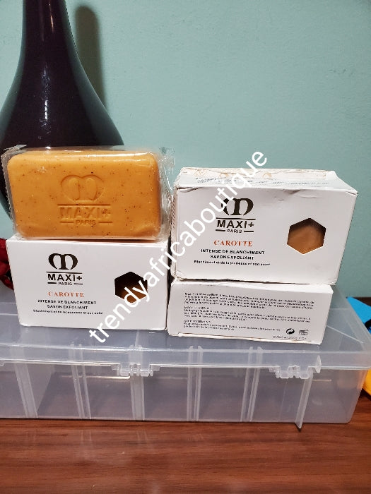 Maxi plus Carotte paris intense whitening face and body soap with carrot extracts and vitamins X 1 soap