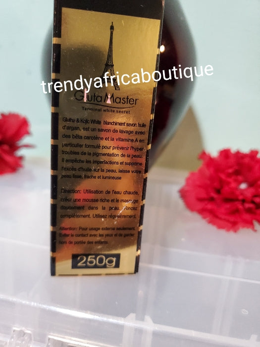 combo: gluta master terminal white secret 4pcs set: body lotion 500ml, & serum 120ml, soap and face cream. Strong skin repair & whitening gluta + kojic pro glutathion 150000mg.100% satisfaction!!