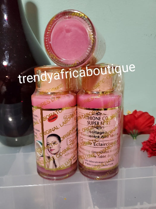 2pcs. Combo sale: Original Purec Egyptian with papaya body lotion 300ml + Glutathione comprime whitening concentre Fast action anti discoloration 100ml