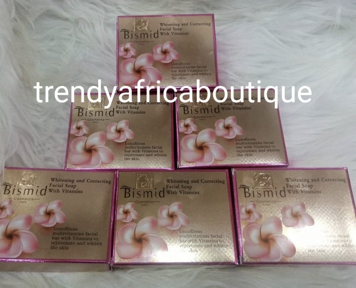 2 bar soap sale: Bismid costmetics 24k Gold facial whiteing soap with essential oil, anti spots and wrinkles 150gx 2