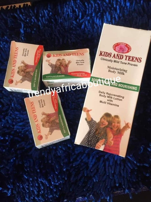 kids and Teens moisturizing body milk soap x 3 bar soap sale